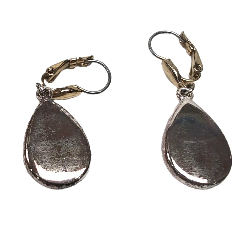 Crazy Horse by Liz Claiborne Tri-Color Sunburst Teardrop Necklace Earring Set - Picture 6 of 9